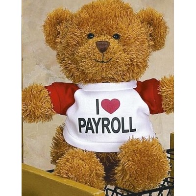 Remington Series Coffee Bear Stuffed Animal w/Shirt (10")