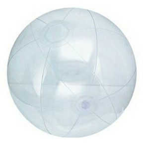 12" Inflatable Clear Beach Ball