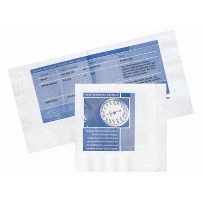 3 Ply White Beverage Promo Napkin