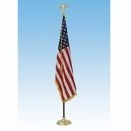 Deluxe Crown™ U.S. Flag Presentation Set With 8' Oak Flagpole