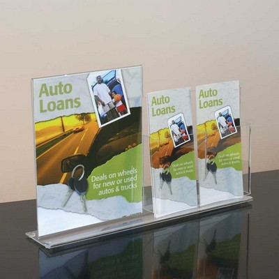 Sign Holder w/2-Brochure Pockets (8-1/2w x 11h)