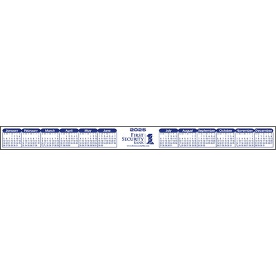 Kwik-Stik Customized Horizontal Strip Year at a Glance Monitor Calendar