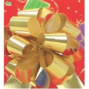 Gold 5" Diameter Glitter Perfect Bow® (1 1/4" Ribbon)