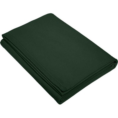 Sweatshirt Blanket 50"x 60" -- Dark Green/Forest (Screen printed)