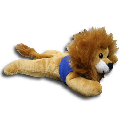 8" Reclining Beanie Animal - Lion