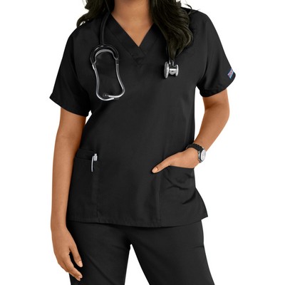 Cherokee Women's V-Neck 2 Pocket Solid Scrub Top