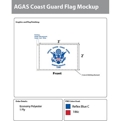 Coast Guard Flags 2x3 foot