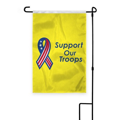 Support Our Troops Garden Flags 18x12 inch (yellow background)