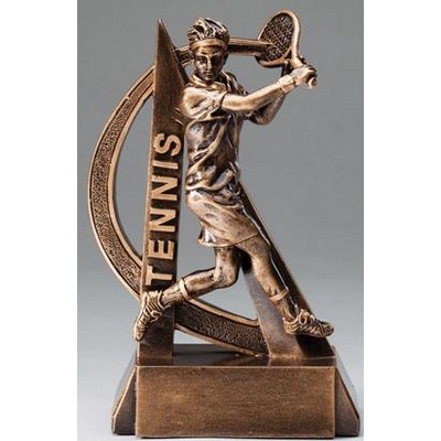 Tennis, Male Tennis Player Figure, Ultra Action Sport Resins - 6-1/2"