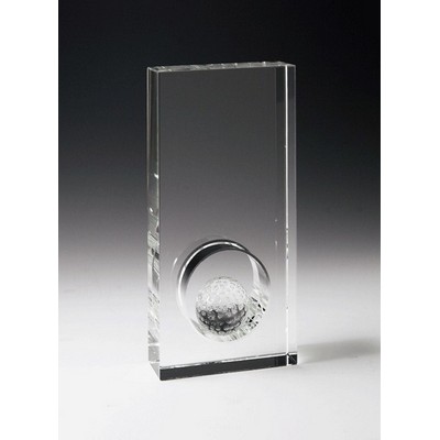 Crystal Golf Award (8")