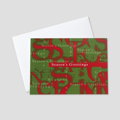 Neon Greetings Holiday Greeting Card