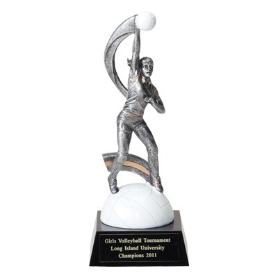 8" Volleyball Trophy w/Female Player