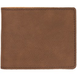 Dark Brown Leather Bifold Wallet