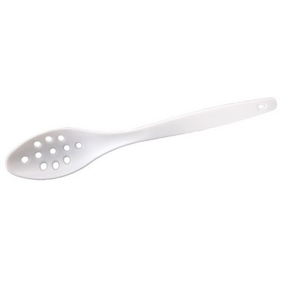 12 inch Perforated Spoon White