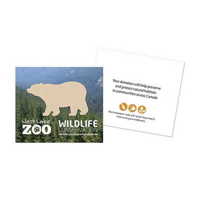 2-Sided Wildlife Conservation Plantable Bear Card