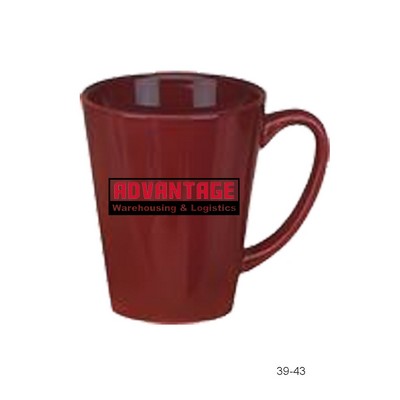 12 Oz. Cobalt Funnel Mug- Bama Burgundy