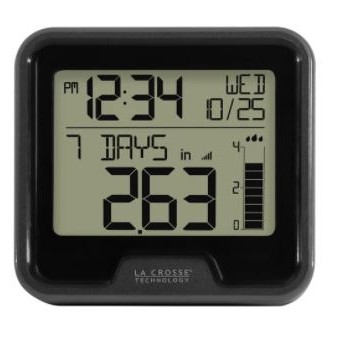 Digital Rain Gauge w/Indoor Temperature