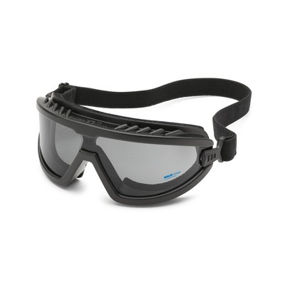 Black frame, foam edge, gray lens, Wheelz goggles