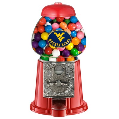 Red 9" Metal w/Glass Gumball / Candy Dispenser Machine- w/ Full Color Logo -Special Pricing