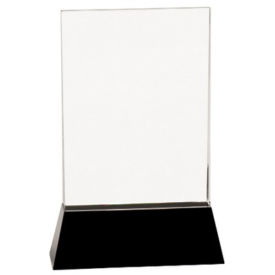 Cavalcade Rectangle Crystal Award, 9"H