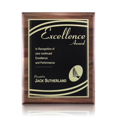 Sedgewick/Marietta Plaque - Walnut/Black 8"x10"