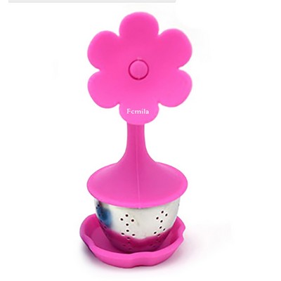 Flower Shape Silicone Tea Strainer