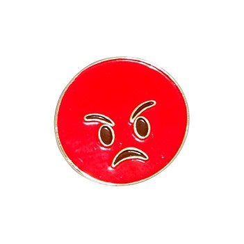 Emoji angry pin