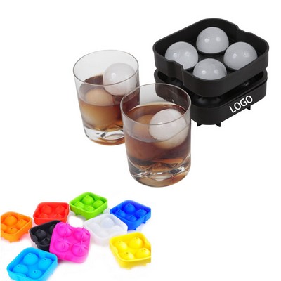 4 Silicone Ice Ball Molding Tray