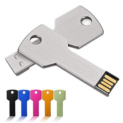 Metal Key Shaped USB Flash Drive 2GB