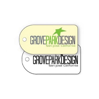 Plastic Key Tag .030 Thermal Laminated PVC (1"x2"), Full Color