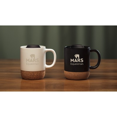 Black Cork Ceramic Mug