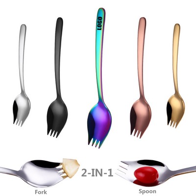 8.26 Inch Sturdy 2 IN 1 Salad Fork Spoon