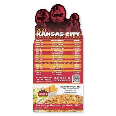 Football Schedule Magnet