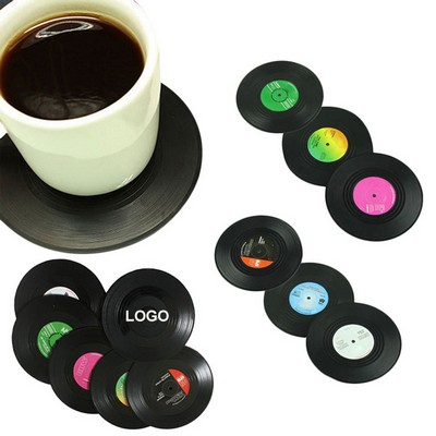 Retro CD Vinyl Record Cup Coaster