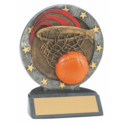 4 1/2" Basketball All Star Resin