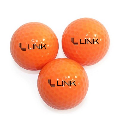 Colored Golf Balls Orange