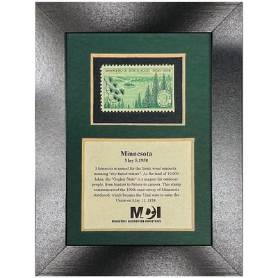 Framed Stamp Gift/Award Celebrating Minnesota