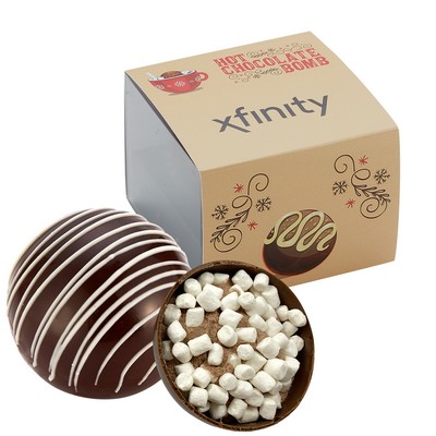 Hot Chocolate Bomb Gift Box w/ Sleeve - Original Flavor - Classic Dark Chocolate