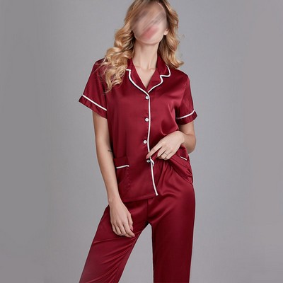 Women Two-Piece Nightwear Short Sleeve Sleepwear