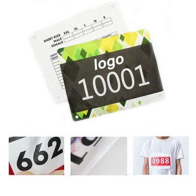 Running Bib Race Number Tag