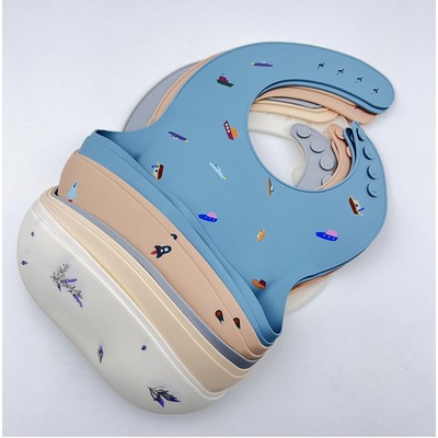 Full Color Silicone Baby Bib