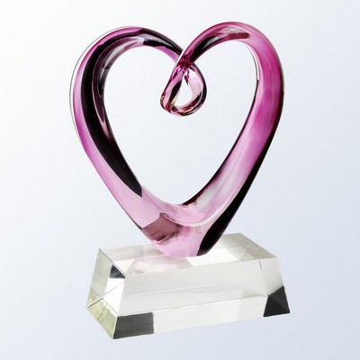 Compassionate Art Glass Award 9 1/2"H