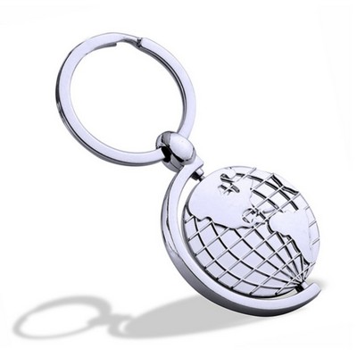 Metal Globe Shape Keychain