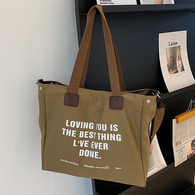 Custom Single-Shoulder Canvas Tote Bag