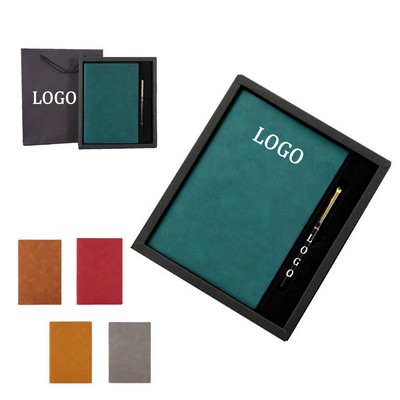 Pu Leather Journal With Pen Gift Set