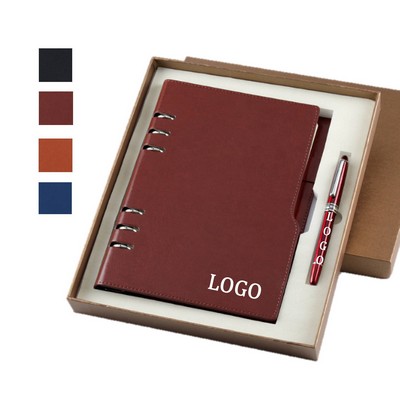 Refillable Hardcover Notebook Pen Gift Box Set