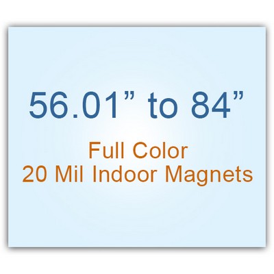 Die Cut Magnets 56.01 to 84 Square Inches Indoor Magnets - 20 Mil - 4 Color Process