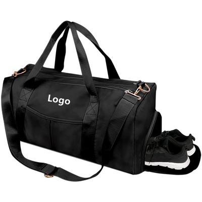 Sports Gym Bag Travel Duffel Bag Waterproof Weekender Tote Carry On Bag with Shoes Compartment