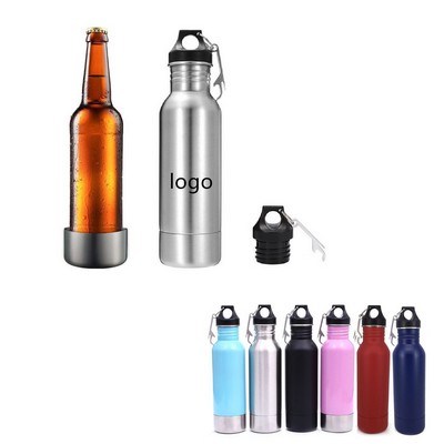 Stainless Steel Double-Walled Insulated Beer Bottle Holder