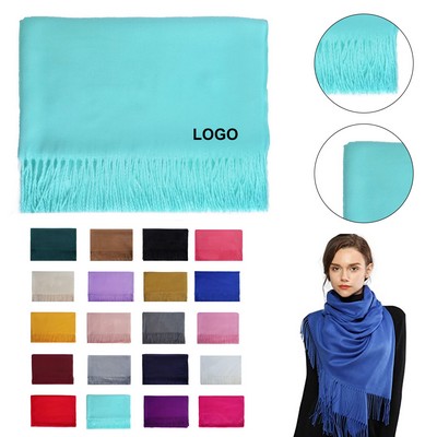 Cashmere Solid Scarf Pashmina Shawl Wrap